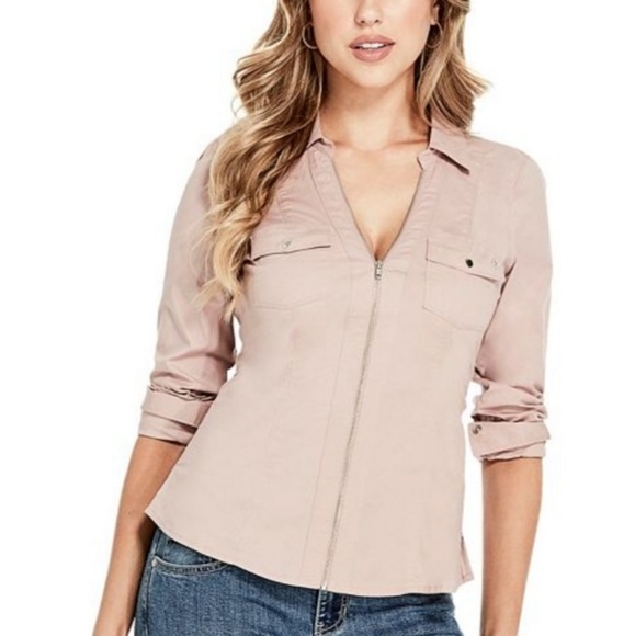 Guess Tops - G by Guess Janine - Zip-Up Women's T-Shirt